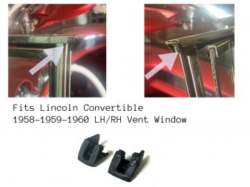 Weatherstrip, Front Upper Door Window Stop Corner- Pair NEW